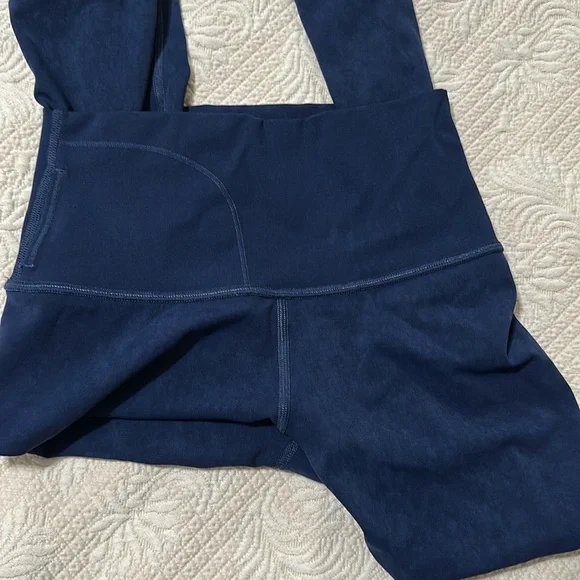 New without tags Lululemon Wunder Under Crop High-Rise *Spray 21" Indigo Spray - Picture 7 of 10
